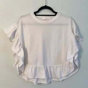 See by Chloe Ruffle Sleeve Tee